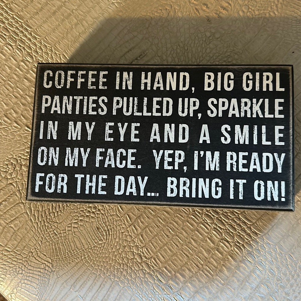 Wooden plaque